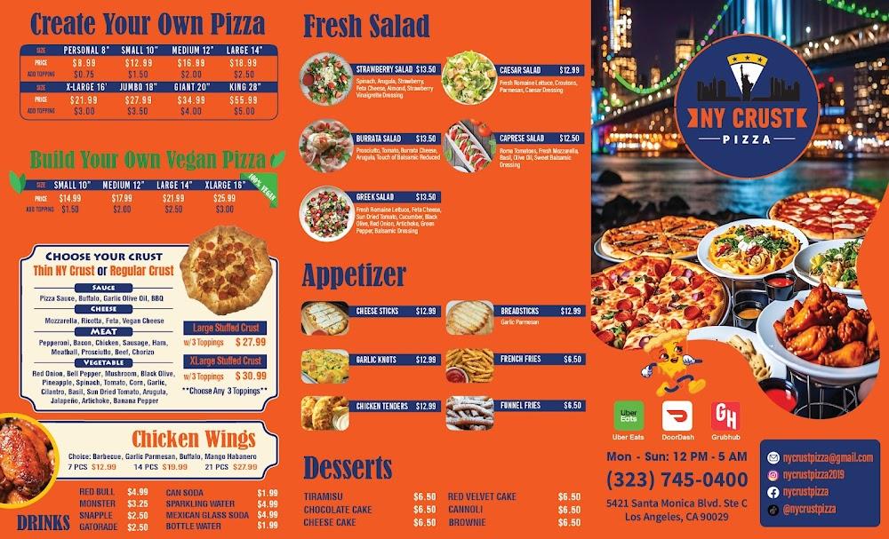 New York Crust Pizza Menu image 2